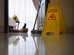 How To Strengthen Your Premises Liability Claim - Maid slipped on wet floor and laying down